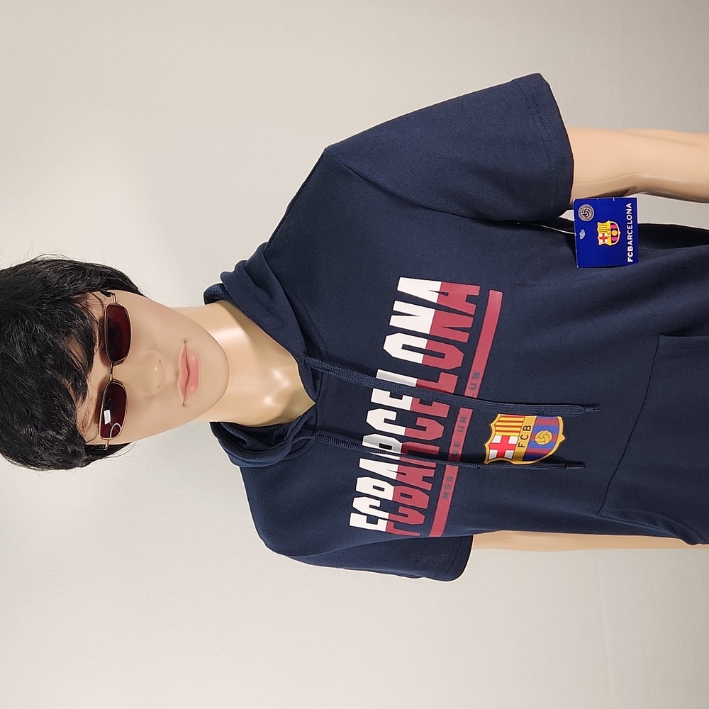NWT FCBARCELONA short sleeved hoodie size M
